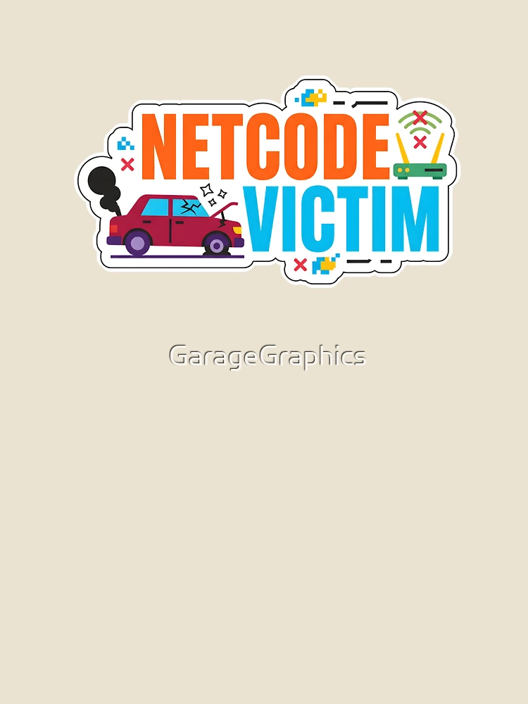 Thumbnail 4 von 4, Locker geschnittenes T-Shirt, Netcode-Opfer – Sim-Racing-Humor designt und verkauft von GarageGraphics.