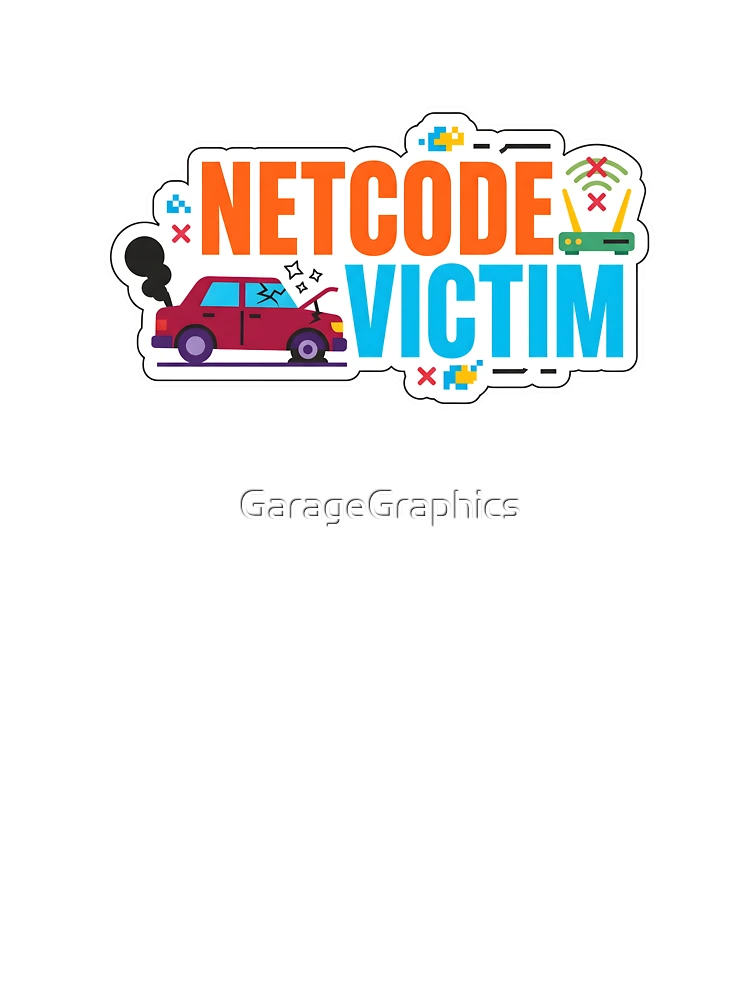 Thumbnail 4 of 4, Boxy T-Shirt, Netcode Victim - Sim Racing Humor designed and sold by GarageGraphics.