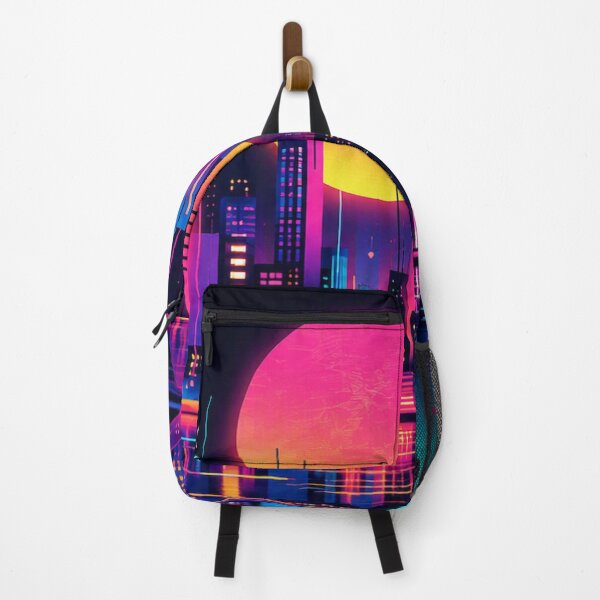 Item preview, Neon Horizon Metropolis | Cyberpunk City design designed and sold by rigelcreation.