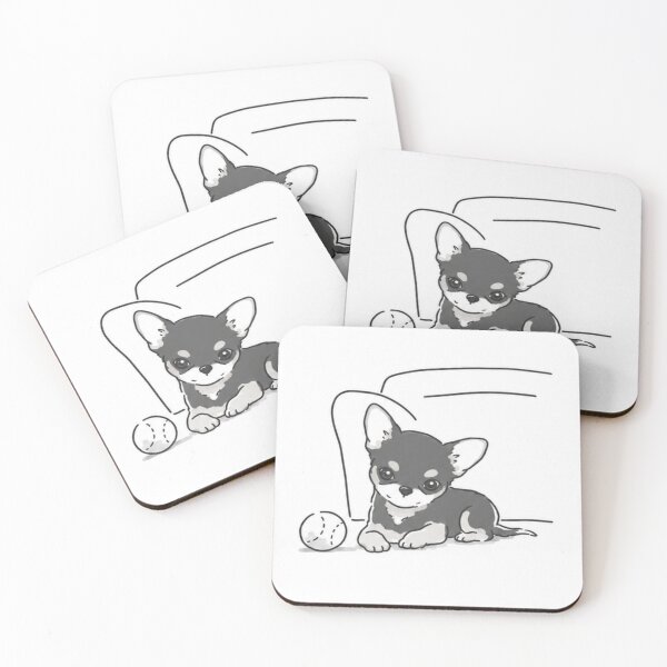 Item preview, Chihuahua black puppy simple designed and sold by Kipano.