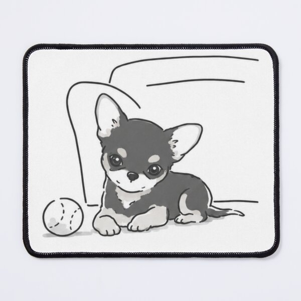 Item preview, Chihuahua black puppy simple designed and sold by Kipano.