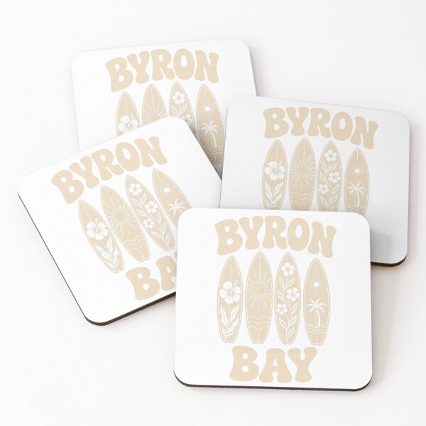 Item preview, Byron Bay Surfboard Floral Retro Design designed and sold by SLGA-Designs.