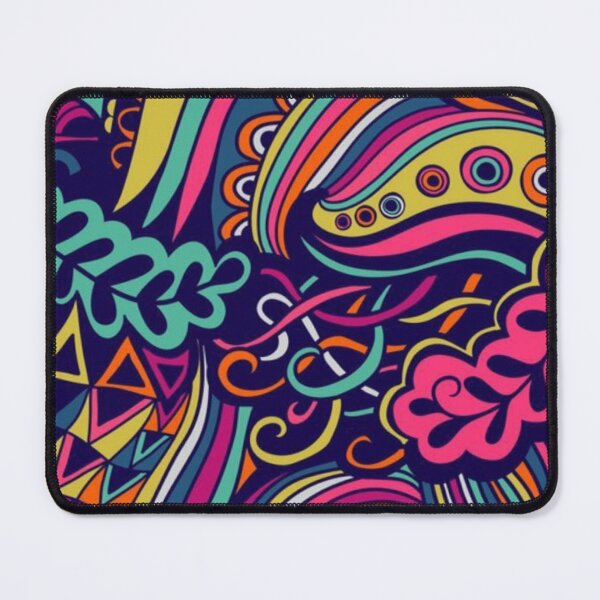 Item preview, Vibrant Colorful Doodle Pattern Psychedelic Abstract Funky Art designed and sold by LYAN-STORE.