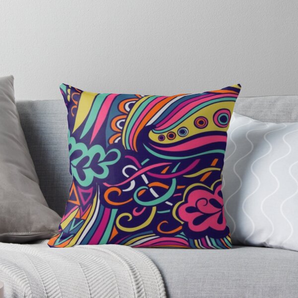 Item preview, Vibrant Colorful Doodle Pattern Psychedelic Abstract Funky Art designed and sold by LYAN-STORE.