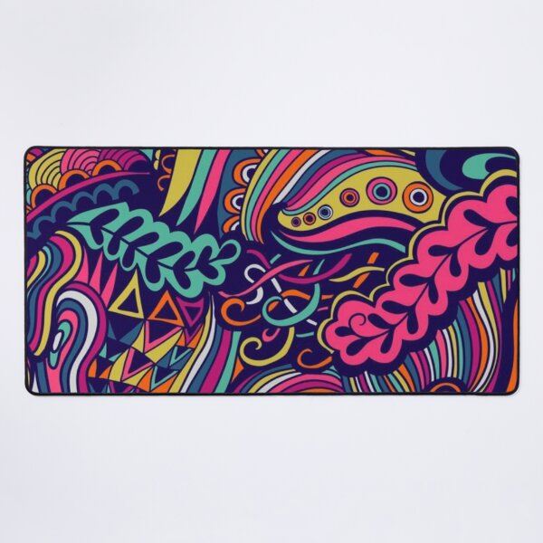 Item preview, Vibrant Colorful Doodle Pattern Psychedelic Abstract Funky Art designed and sold by LYAN-STORE.