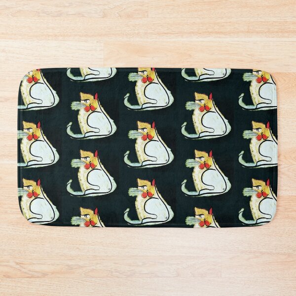 Item preview, Retro Abstract Cat Art Print Christopher designed and sold by The Groove Garden.