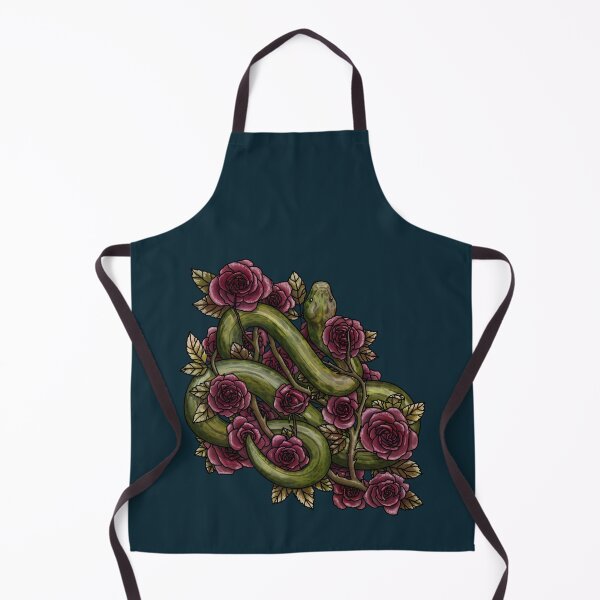 Item preview, Green Snek and Red Roses designed and sold by Art by Veya.