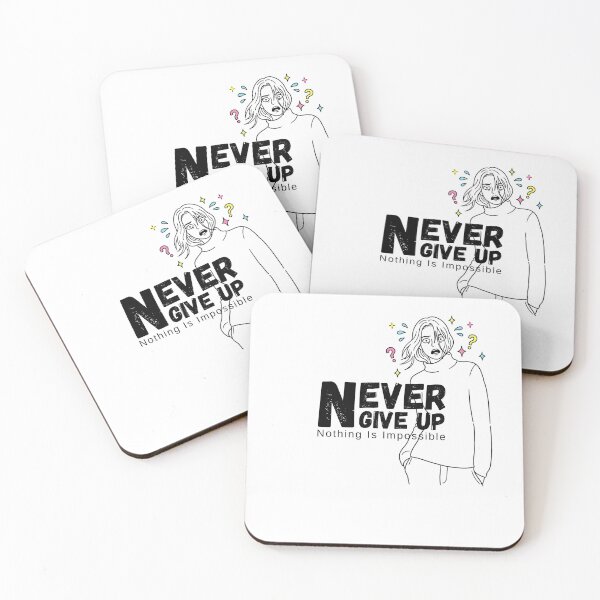Item preview, Never give up  designed and sold by JLumora.