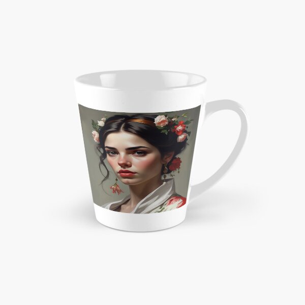 Item preview, Woman with flowers wall art print designed and sold by MK26Designs.