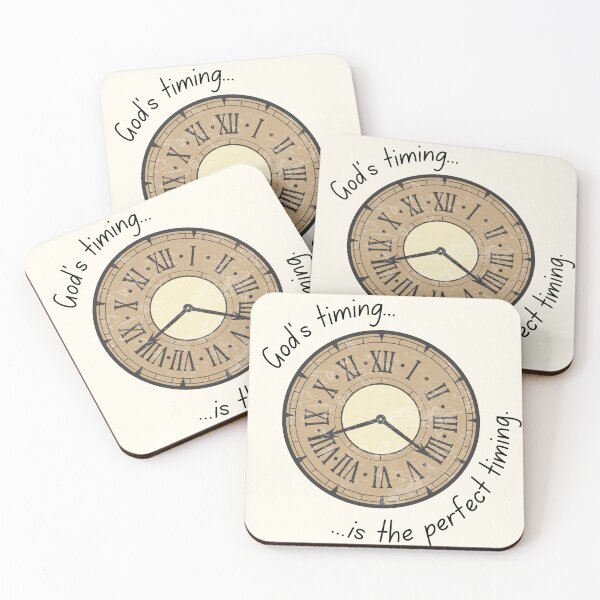 Item preview, God's Timing Is Perfect: Vintage Clock Christian Art designed and sold by ArtsieChristian.