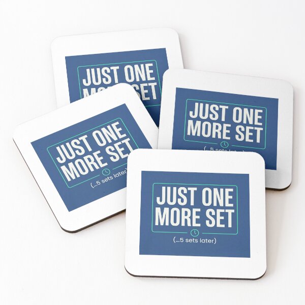 Item preview, Just One More Set Tennis Funny Saying designed and sold by RunningWhiskers.