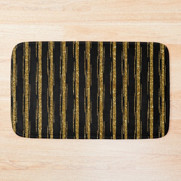 Item preview, Gold Glitter Vertical Stripes, Hand Drawn Luxury Pattern designed and sold by SweetLilith.