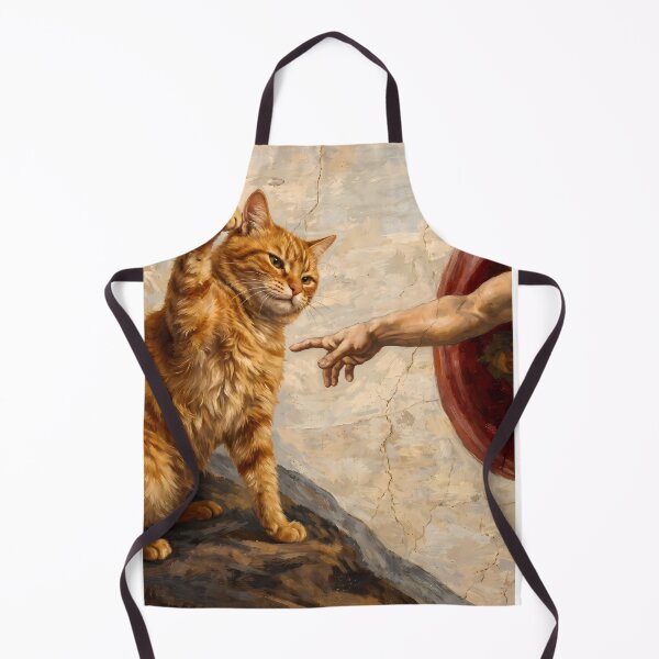 Item preview, The Creation of Adam Cat Parody  designed and sold by FaizArtShop.