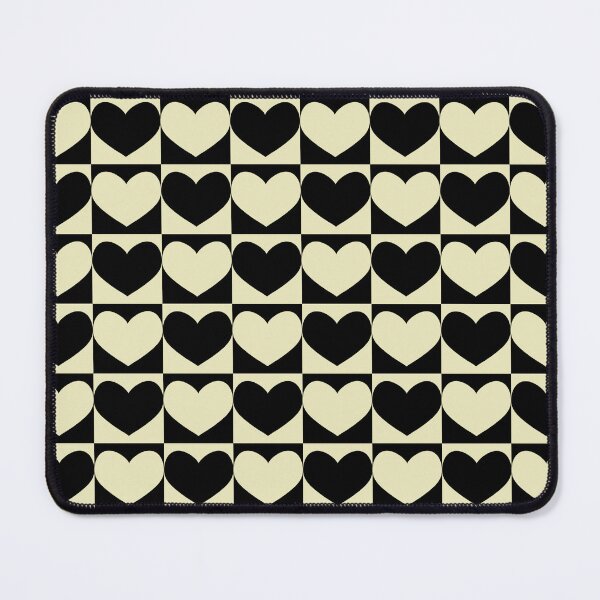 Item preview, Retro Red Black White Monochrome Valentines Day Romantic Hearts designed and sold by The Groove Garden.