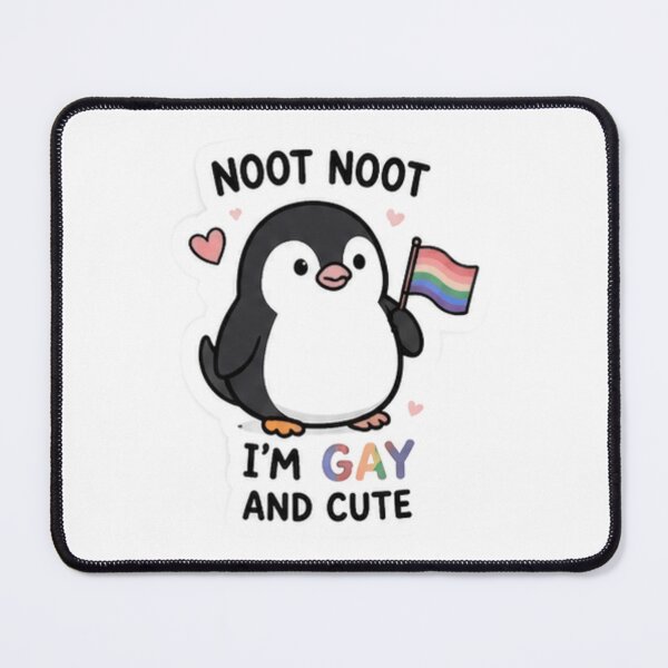 Item preview, Penguinly Proud Cute Gay Penguin Pride designed and sold by Pixanova.