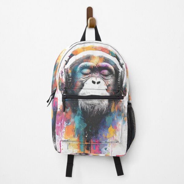 Item preview, DJ Monkey Business Ape Closed Eyes With Headphones designed and sold by GrinGalore.