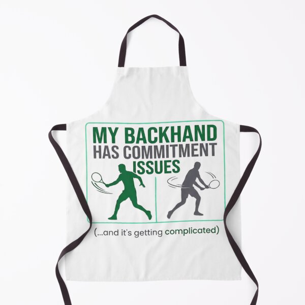 Item preview, Backhand Commitment Issues Funny Tennis designed and sold by RunningWhiskers.