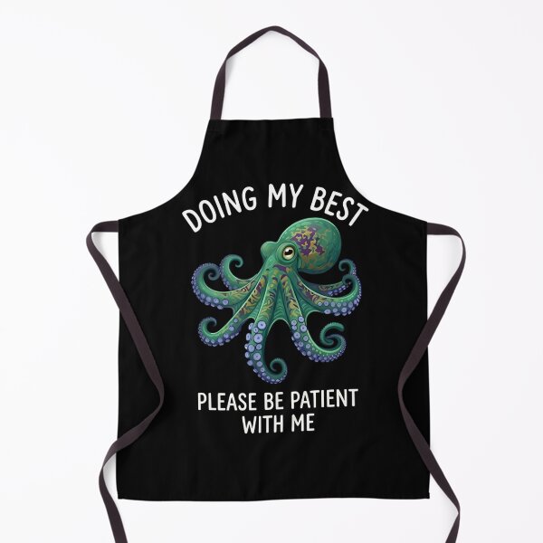 Item preview, Doing My Best Octopus T-Shirt & Sticker – Funny Tired Sea Creature Meme for Introverts and Ocean Lovers designed and sold by ZyxDes.