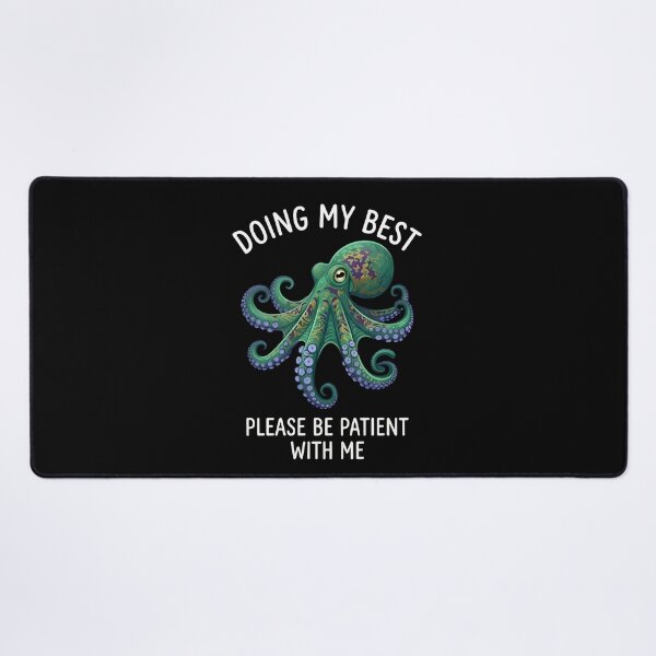 Item preview, Doing My Best Octopus T-Shirt & Sticker – Funny Tired Sea Creature Meme for Introverts and Ocean Lovers designed and sold by ZyxDes.