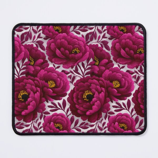 Item preview, Magenta Peony Floral Pattern On Pale Background designed and sold by igraphixart.