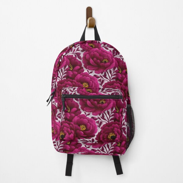 Item preview, Magenta Peony Floral Pattern On Pale Background designed and sold by igraphixart.