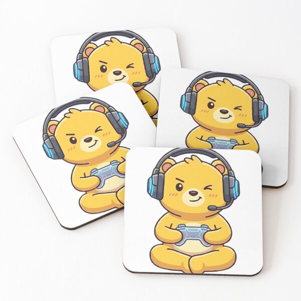 Item preview, Gamer Bear Architect - Cute Kawaii Gaming Mascot designed and sold by printozaShop.