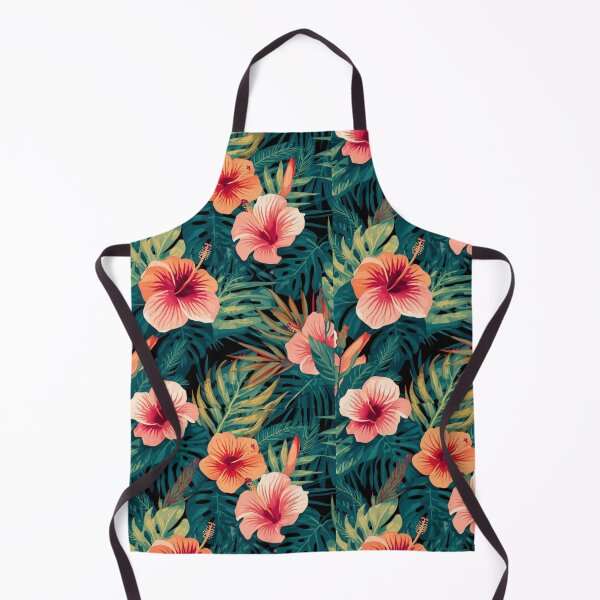 Item preview, Tropical Paradise: Hibiscus & Lush Jungle Leaves designed and sold by MoodLay.