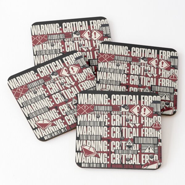 Item preview, Critical Error Brutalist Typography - Chaotic Warning Sign Art  designed and sold by krish-prints.