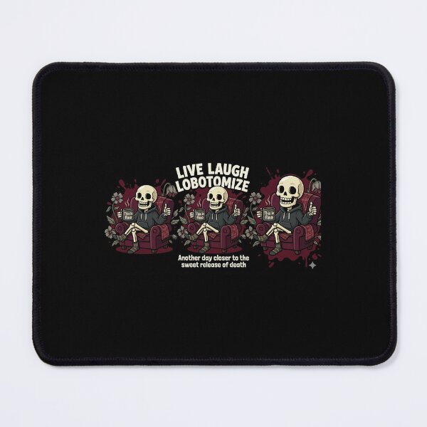 Item preview, Live Laugh Lobotomize Cartoon Skeleton - This Is Fine designed and sold by M4SHORT.