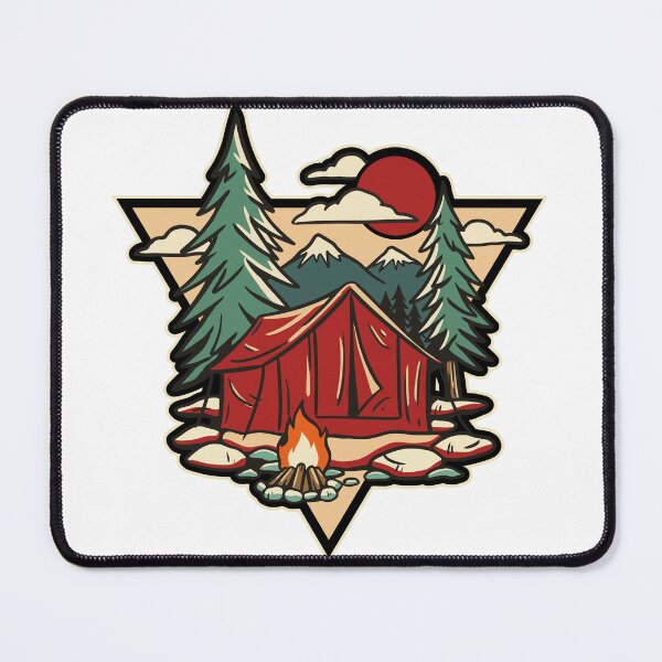 Artikelvorschau, Retro-Campingzelt für Outdoor-Abenteuer entworfen und verkauft von Talisman Design.