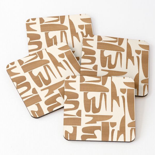 Item preview, Warm Tan Abstract Organic Pattern designed and sold by imaniko.