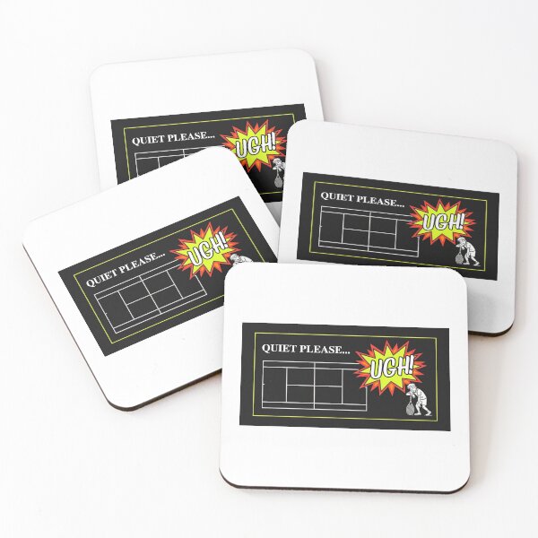 Item preview, Quiet Please Unless I Miss Funny Tennis Design designed and sold by RunningWhiskers.