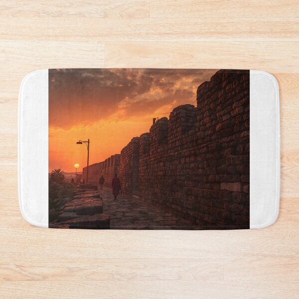 Item preview, Ancient Stone Wall at Sunset designed and sold by SavannaCanvas.