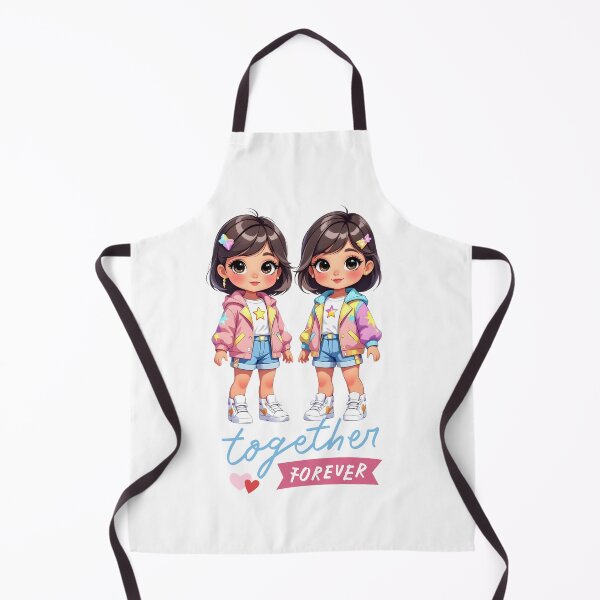 Item preview, Cute Twin Dolls – Together Forever Illustration designed and sold by daila70.