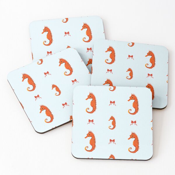 Item preview, Ocean Life Coastal Pattern Collection | Seahorses, Stingrays, Tropical Fish & Shrimp | Nautical Marine Surface Pattern Designs designed and sold by VirtuallyCreativ .