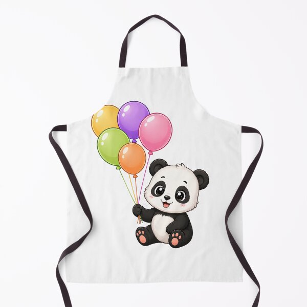 Item preview, Cute Kawaii Panda Bear with Colorful Balloons designed and sold by Seculinator.