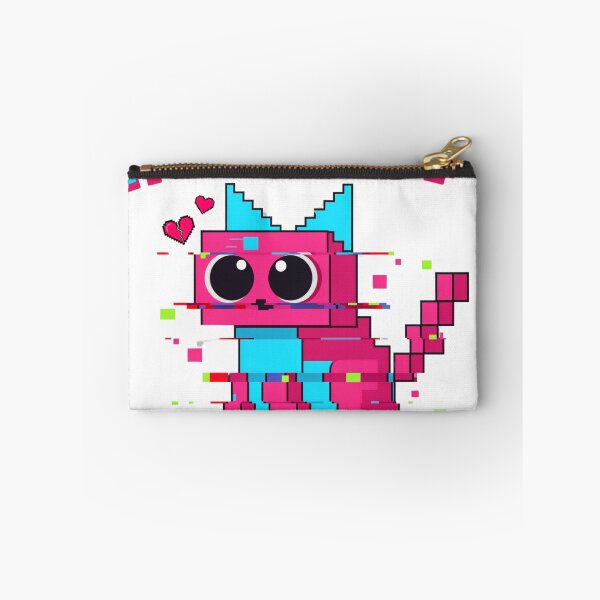 Item preview, Error 404 Personal Space Not Found Funny Pixel Cat Y2K Glitch T-Shirt designed and sold by Krzepcia.
