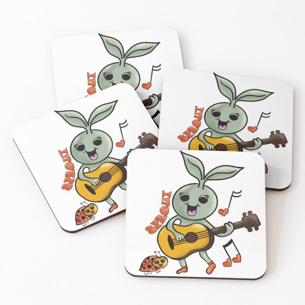 Item preview, Cute Sprout From The Garden Guitar Edition designed and sold by The Groove Garden.