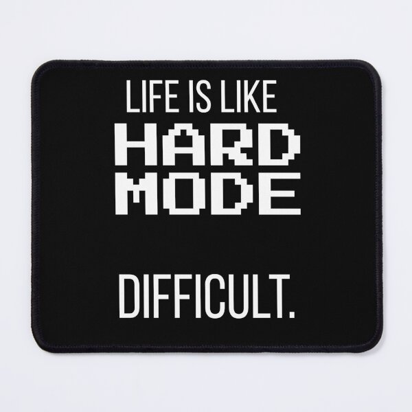 Item preview, Hard Mode Gamer Quote Funny Retro Gaming designed and sold by LuckyLukasArt.