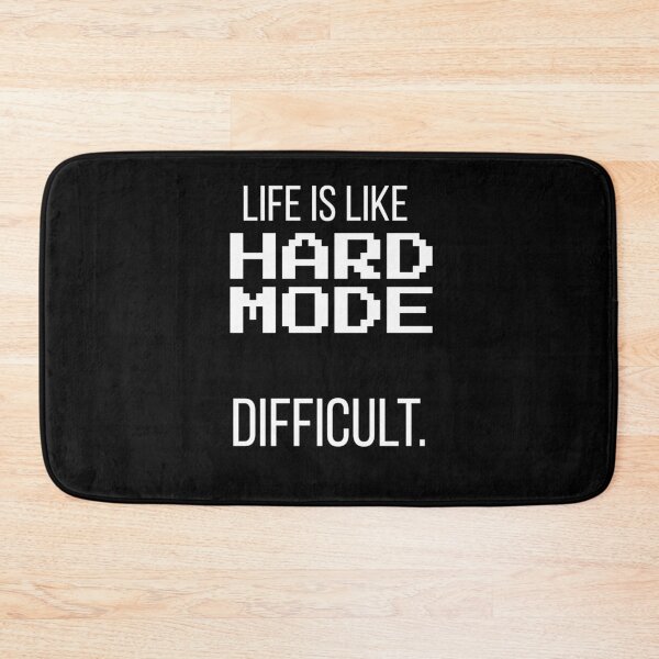 Item preview, Hard Mode Gamer Quote Funny Retro Gaming designed and sold by LuckyLukasArt.