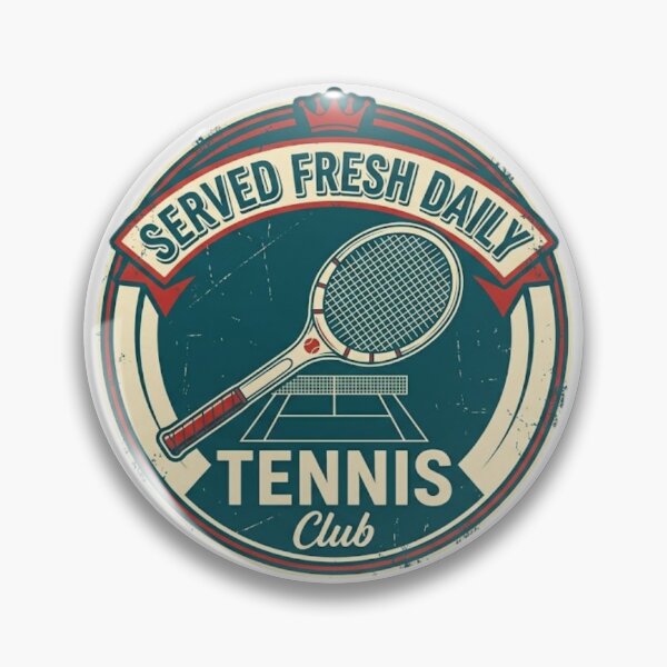 Item preview, Served Fresh Daily Tennis Shirt Retro Tennis Design designed and sold by RunningWhiskers.