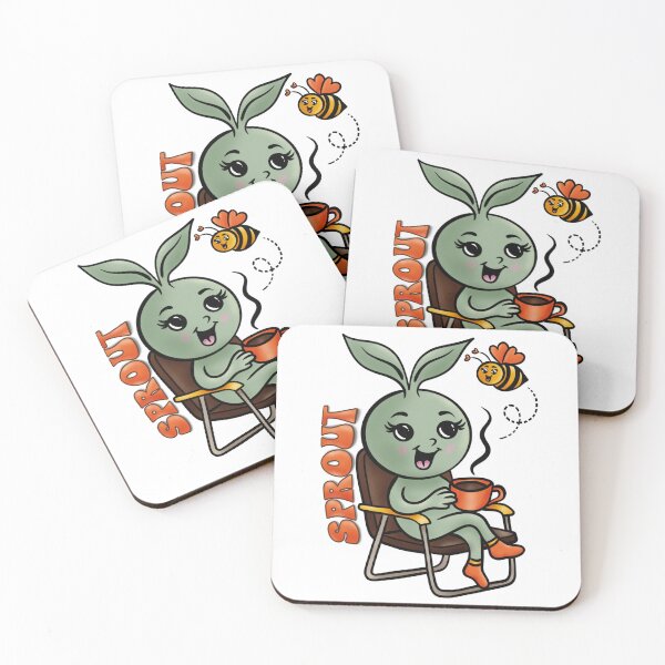 Item preview, Cute Sprout From The Garden Tea Break Edition designed and sold by The Groove Garden.