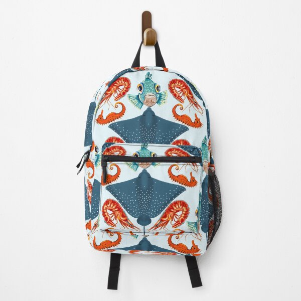 Item preview, Ocean Life Coastal Pattern Collection | Seahorses, Stingrays, Tropical Fish & Shrimp | Nautical Marine Surface Pattern Designs designed and sold by VirtuallyCreativ .