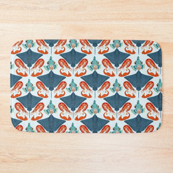 Item preview, Ocean Life Coastal Pattern Collection | Seahorses, Stingrays, Tropical Fish & Shrimp | Nautical Marine Surface Pattern Designs designed and sold by VirtuallyCreativ .