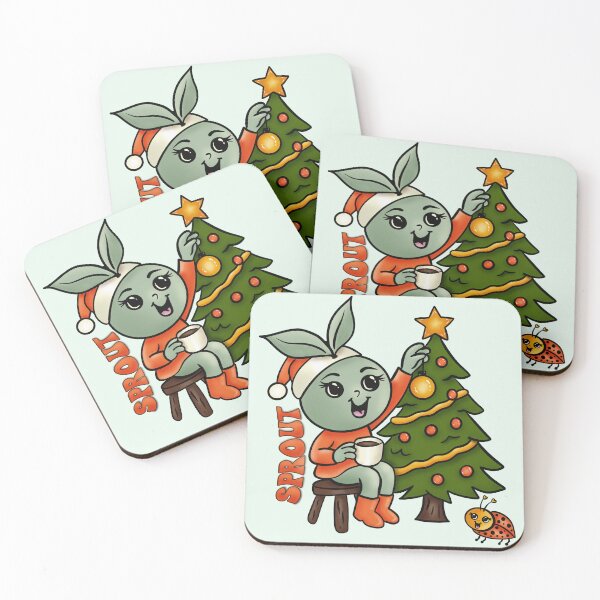 Item preview, Cute Sprout From The Garden Christmas Edition designed and sold by The Groove Garden.