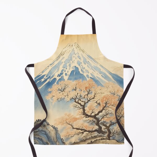 Item preview, Traditional Japanese Illustration - Snowy Japanese Mountain designed and sold by DaisukiTokyo.