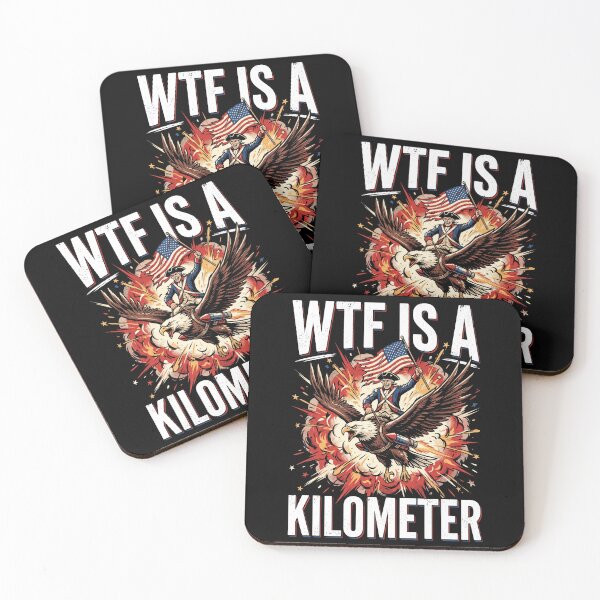 Item preview, WTF Is A Kilometer Patriotic American Freedom Humor designed and sold by SofenArt.