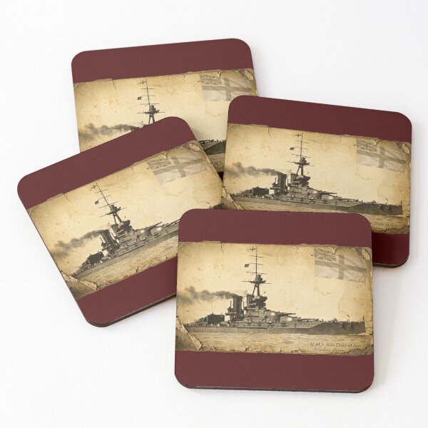 Item preview, HMS Iron Duke WWI Flagship Vintage Postcard Art designed and sold by The store under the battleship :).