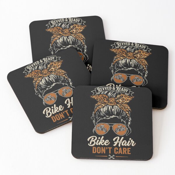 Item preview, Bike Hair Don't Care | Revved & Ready Biker Girl Motorcycle Rider Vintage Graphic designed and sold by Trendymindvibes.