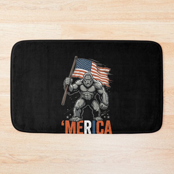 Item preview, Bigfoot American Flag Patriot 'Merica designed and sold by SofenArt.